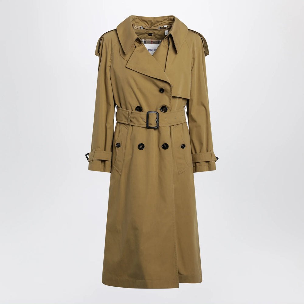 Burberry - Double-breasted trench coat in cotton blend brown Brand Coats & Jackets 6 UK