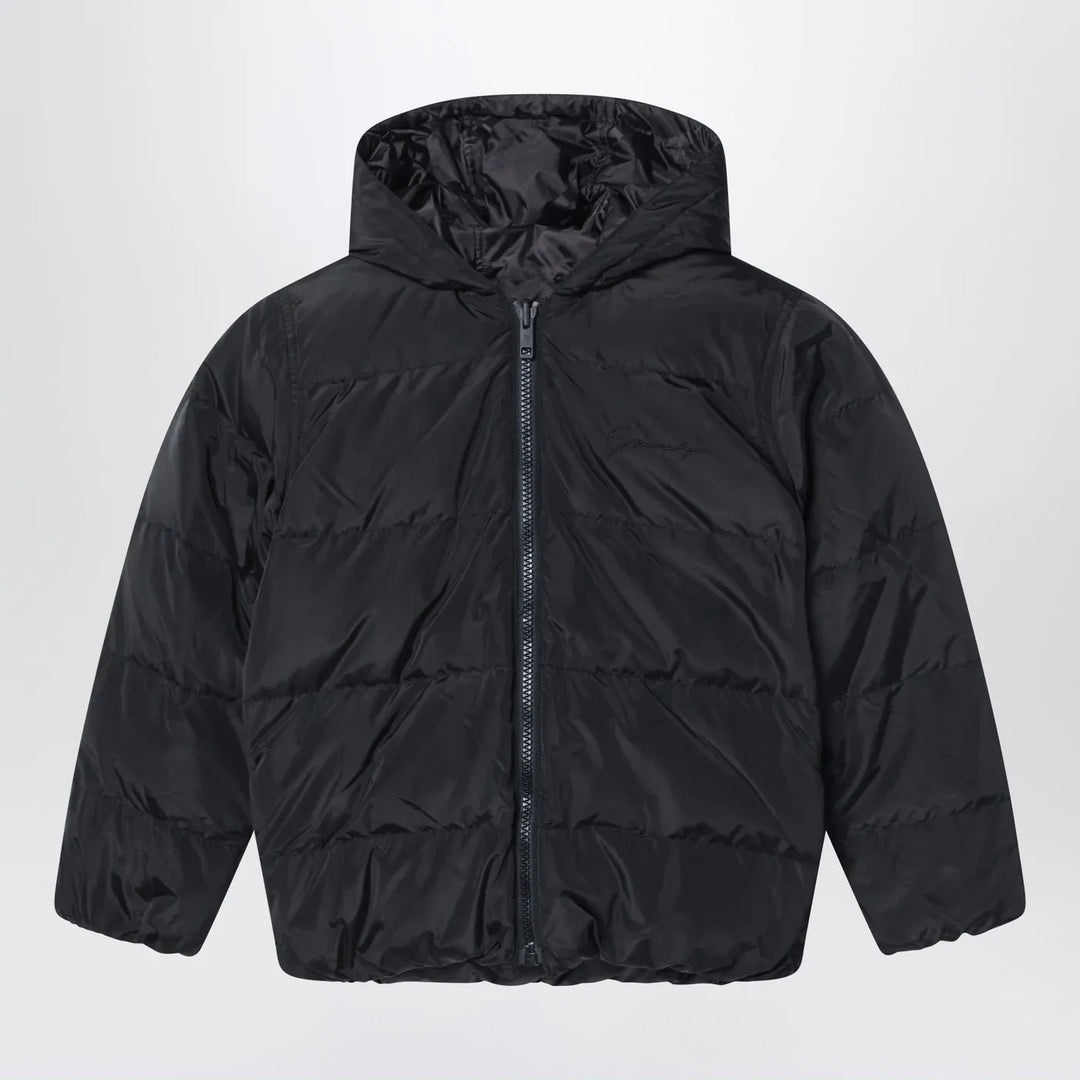 Givenchy - Black puffer jacket with G print Brand Coats &amp; Jackets 12