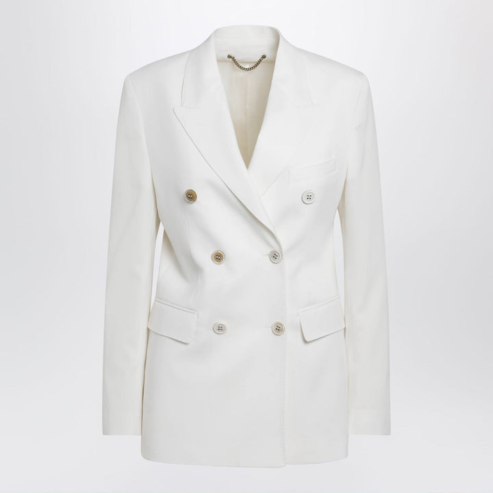 Coats &amp; Jackets Golden Goose - White double-breasted jacket in wool blend Brand