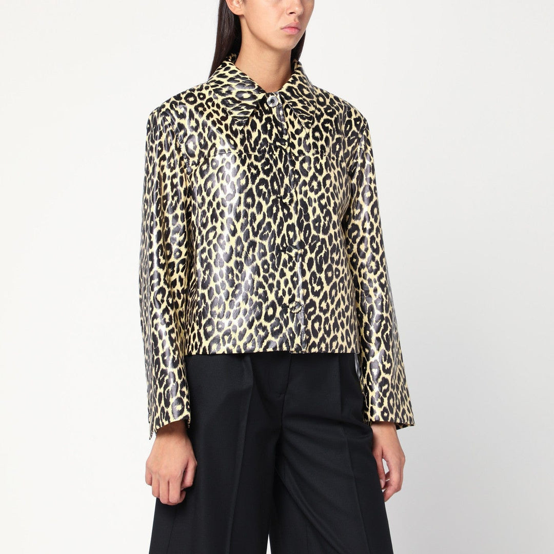 Coats &amp; Jackets Jil Sander - Leopard print jacket in coated fabric Brand