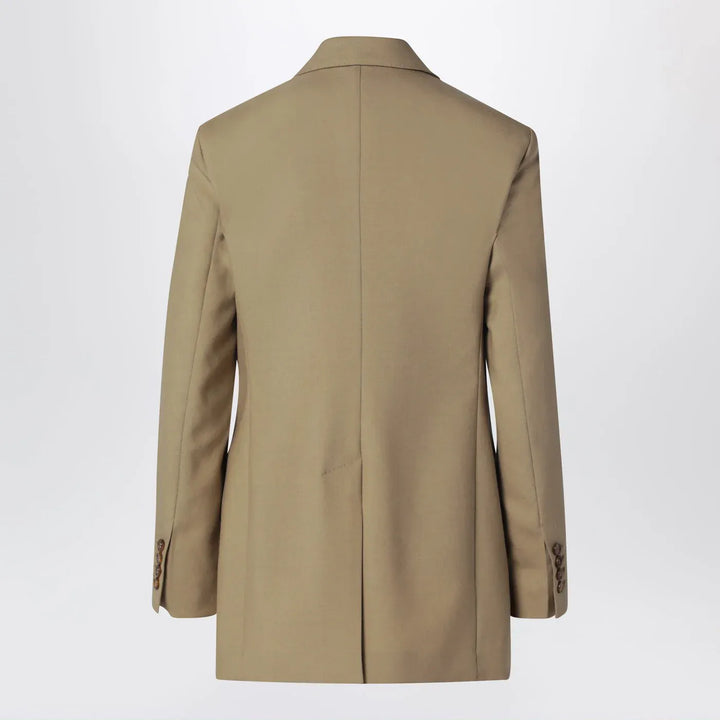 Max Mara - Camel wool-blend double-breasted jacket Brand Coats &amp; Jackets