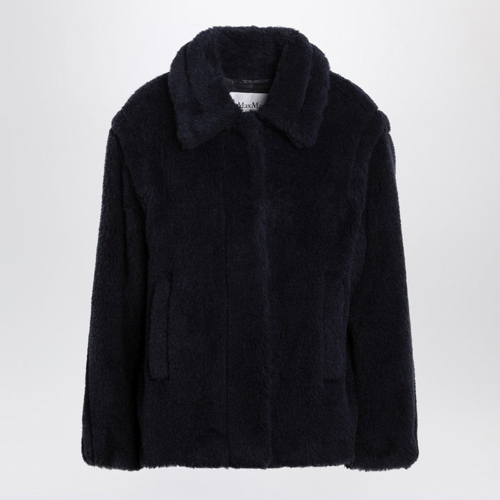 Coats &amp; Jackets 40  IT Max Mara - Navy faux-fur coat Brand
