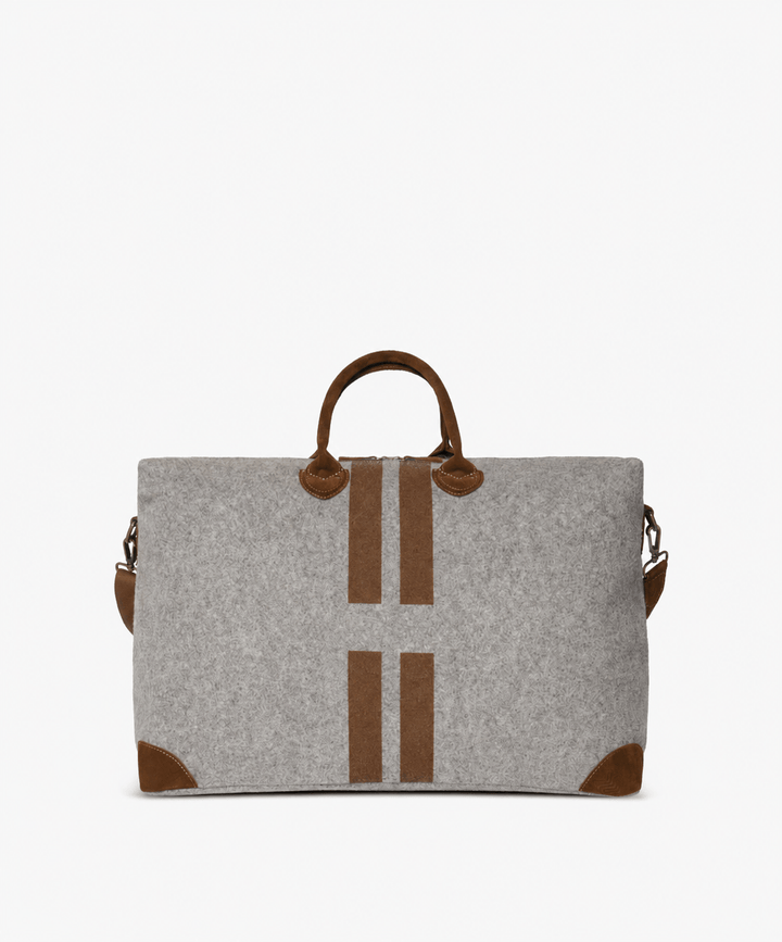 My Style Bags Personalised Harvard Large Felt Duffel Bag – Grey Brand Duffel Bag