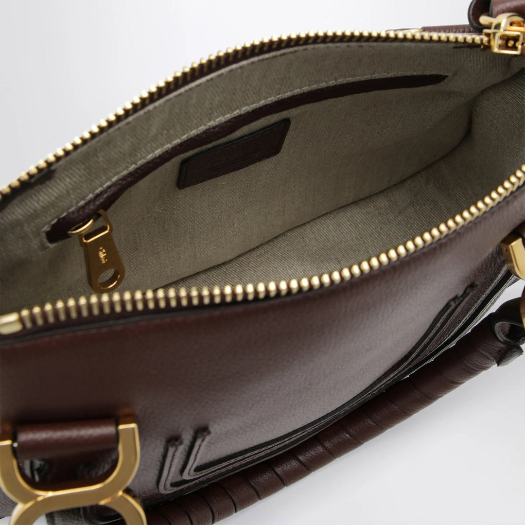 Chloé - Small brown Marcie handbag in leather Brand Handbag U
