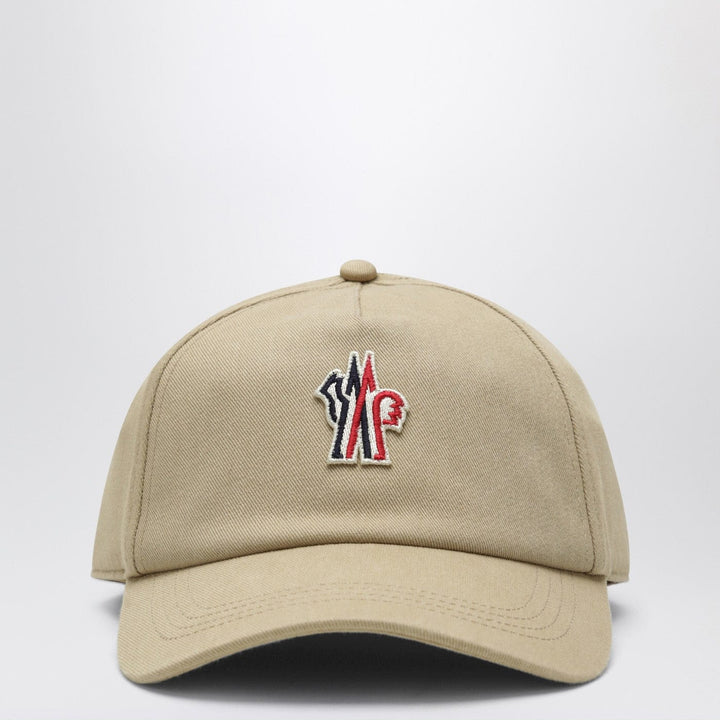 Hats TU Moncler Grenoble - Beige baseball cap with logo patch Brand