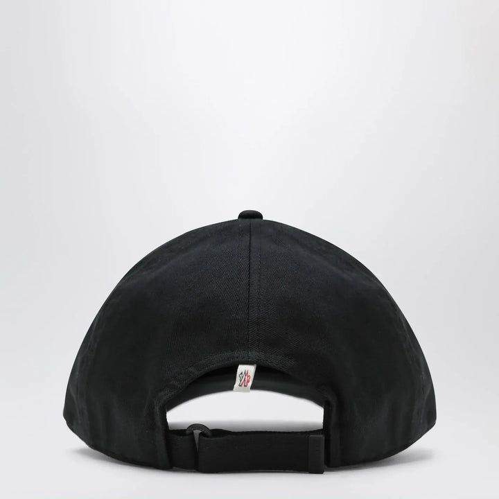 Moncler Grenoble - Black baseball cap with logo patch Brand Hats TU