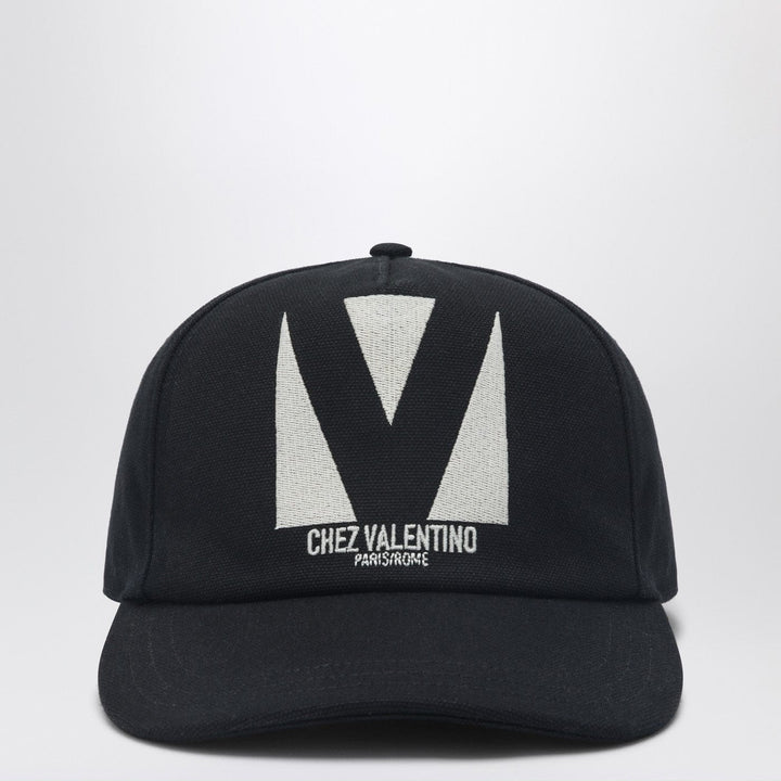 Hats 57 EU Valentino Garavani - Chez Valentino black baseball cap Brand