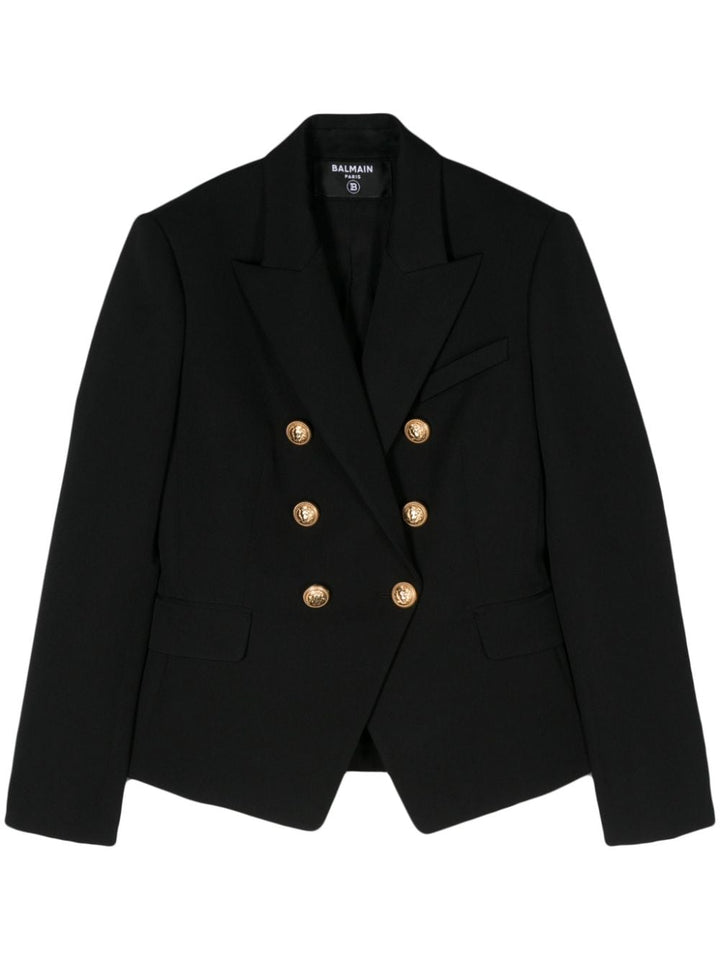Balmain Jackets Balmain Wool Twill Blazer Balmain Black Wool Twill Blazer Brand
