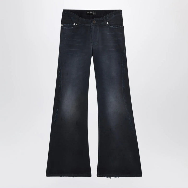 Balenciaga - Navy blue jeans with curved waist Brand Jeans 26