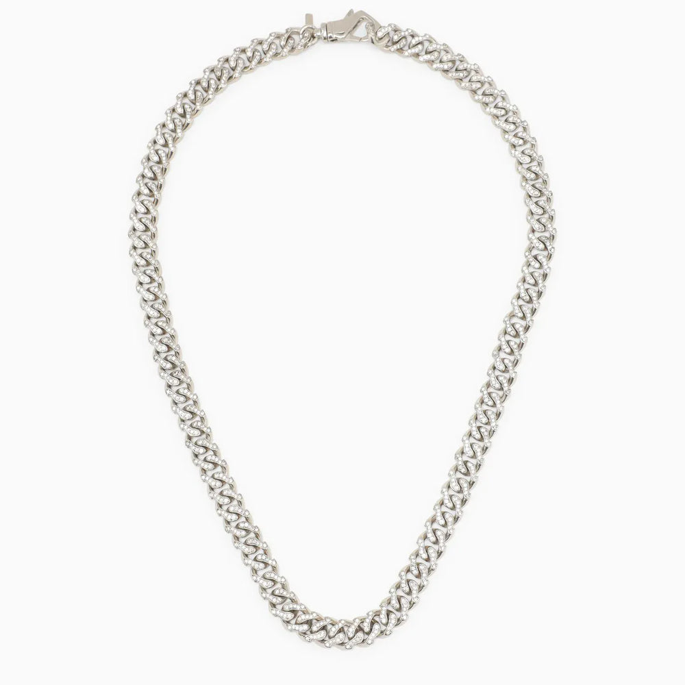 Emanuele Bicocchi - 925 silver chain necklace with crystals Brand Jewelry TU