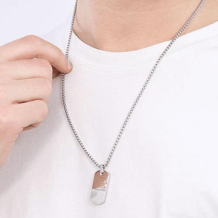 Maserati Necklace Maserati Jewels Men's Necklace Pendant Maserati Jewels Men's Necklace Stainless Steal Brand