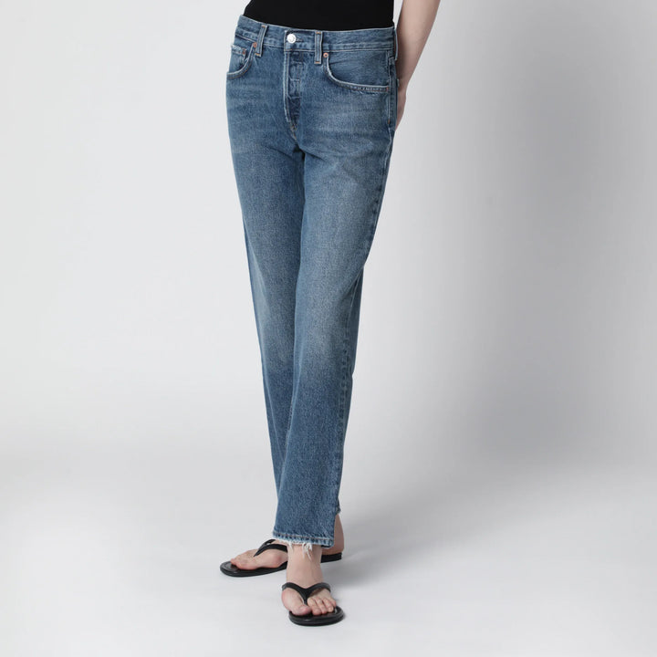 AGOLDE - Romney jeans in medium indigo denim Brand Pants