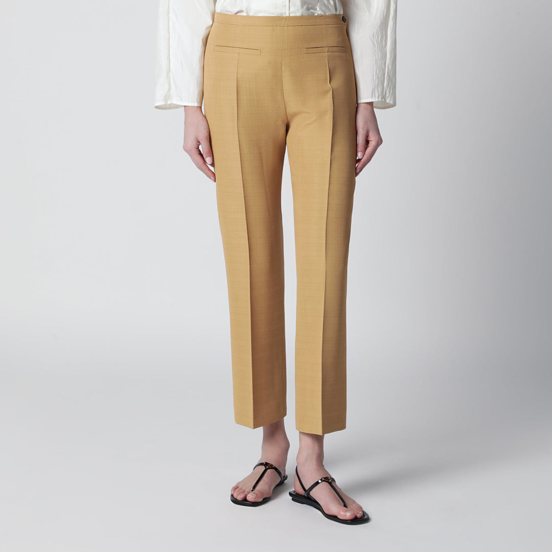 Pants Alberta Ferretti - Beige ankle-length trousers in viscose blend Brand