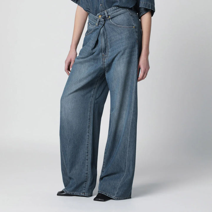 DARKPARK - Ines jeans with cuffed hem and light wash Brand Pants 25