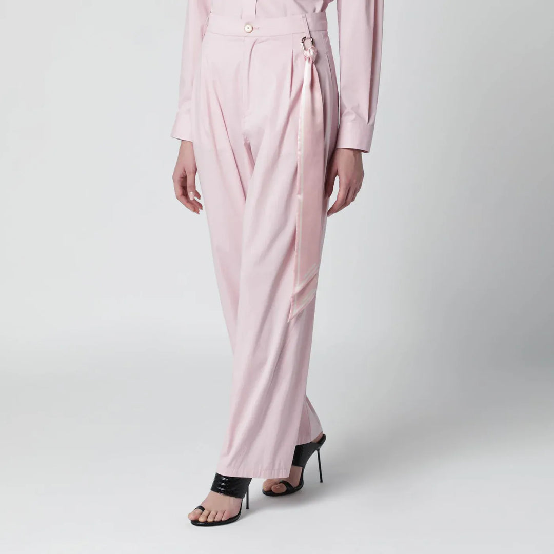DARKPARK - Pink cotton trousers Brand Pants