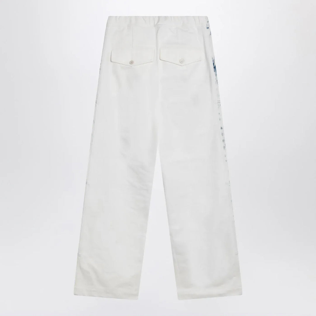 Dries Van Noten - Light blue jeans with drawstring Brand Pants 46 IT
