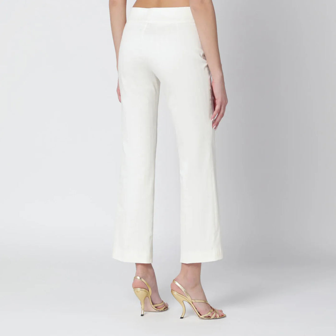 ETRO - White cotton trousers Brand Pants