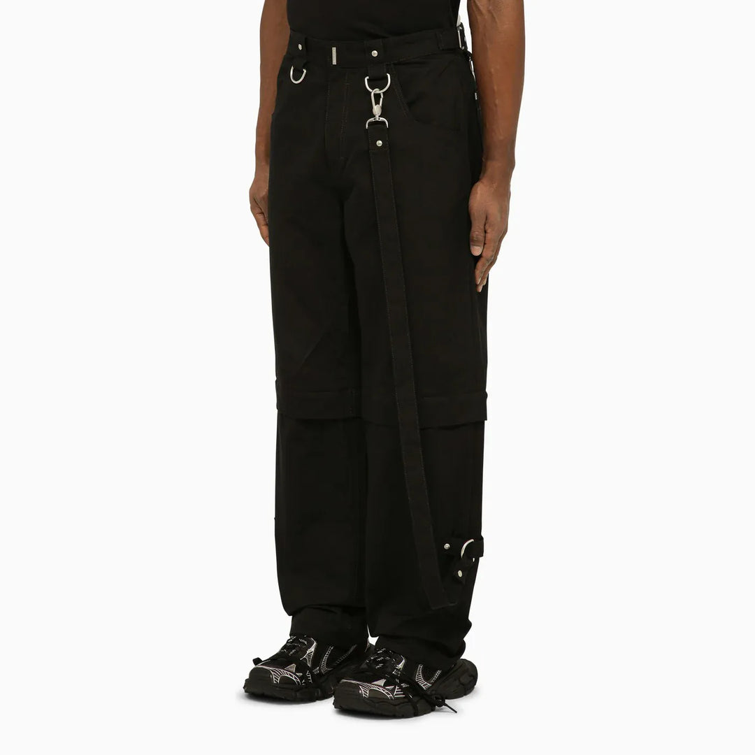 Givenchy - Black trousers with removable bottoms Brand Pants 50 IT