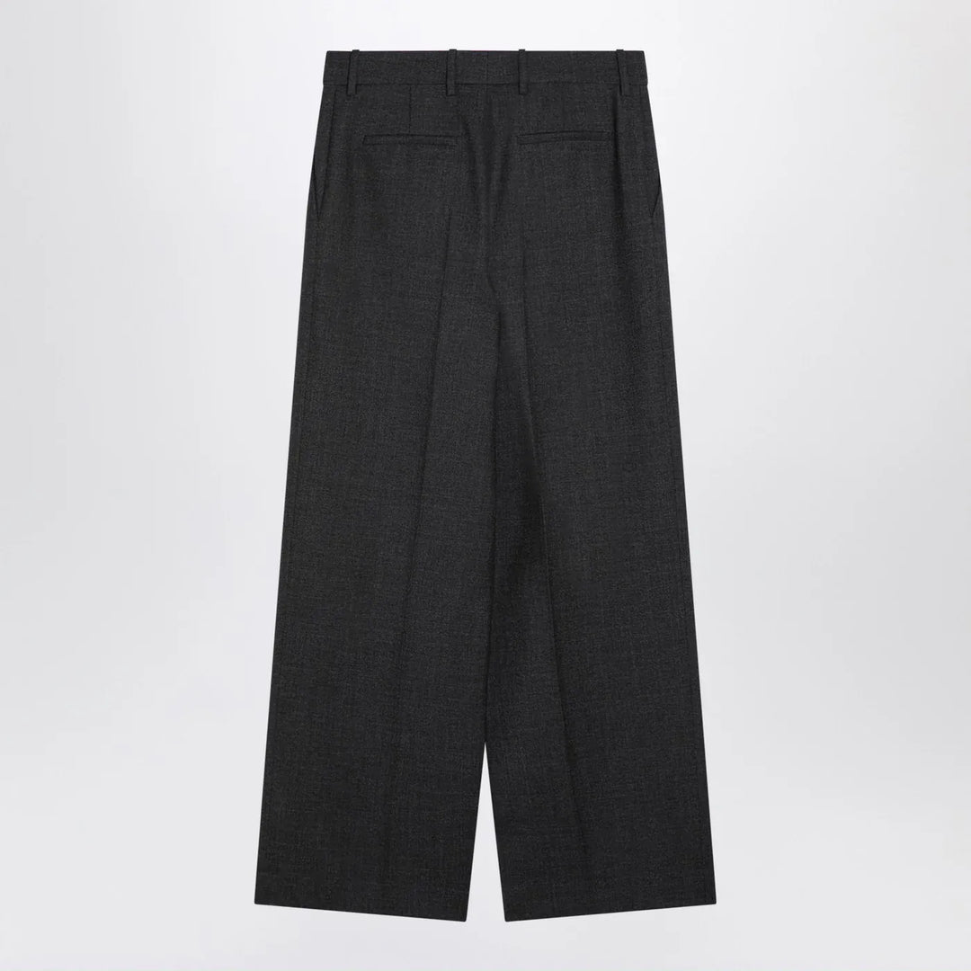 Givenchy - Dark grey wool wide trousers Brand Pants 40  FR
