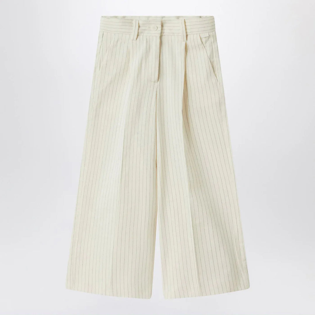 Il Gufo - Pinstriped cotton pants Brand Pants 10