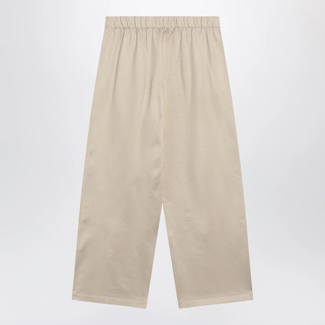 Max Mara - Beige silk blend trousers Brand Pants