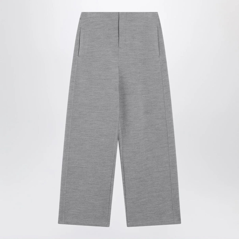 Max Mara - Grey wool-cotton blend trousers Brand Pants XS