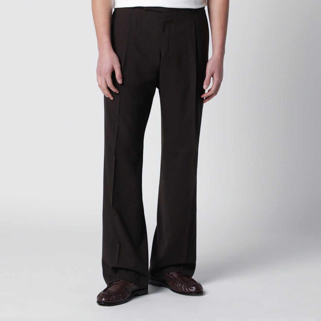 Pants PT Torino - Brown wool trousers Brand