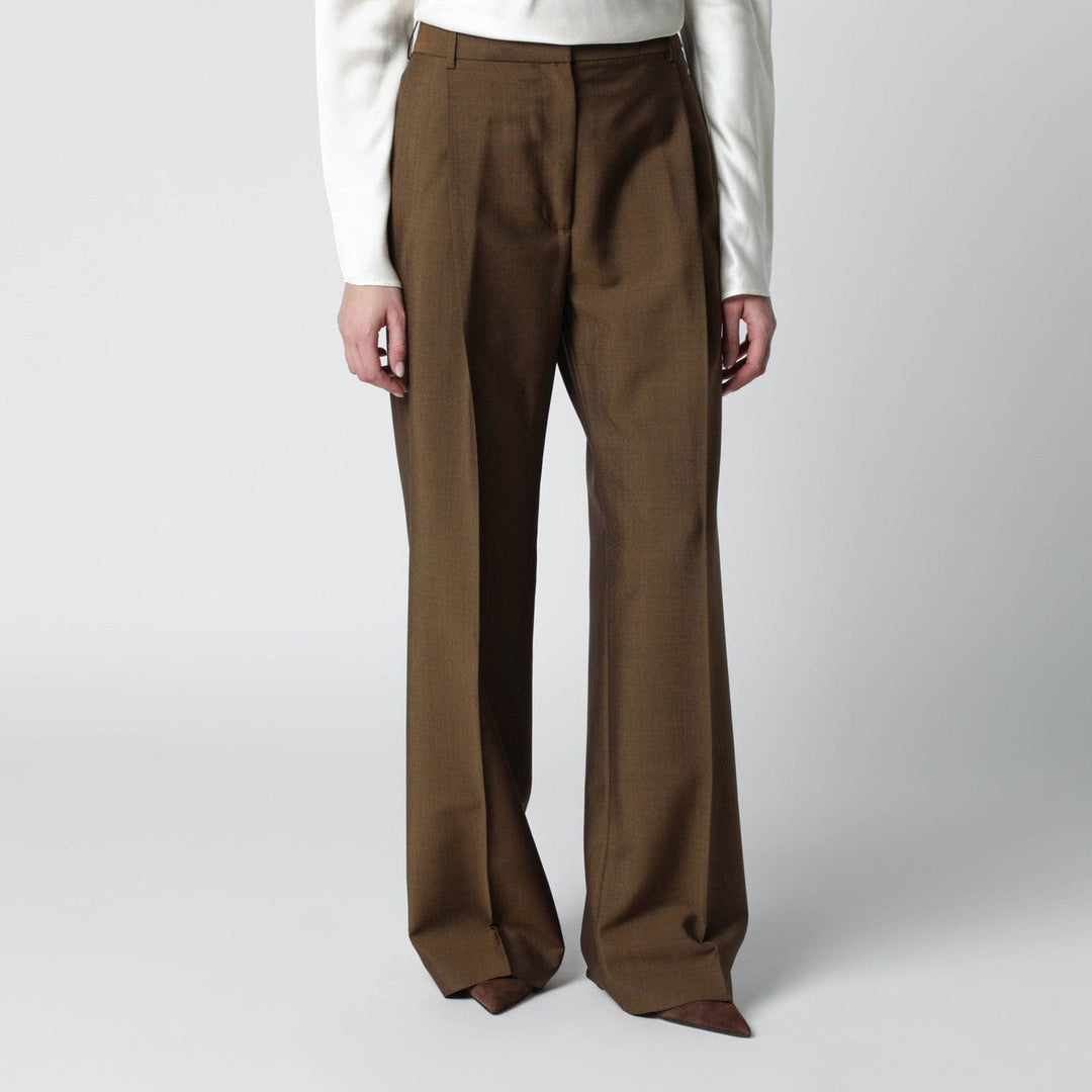 Pants Róhe - Light brown wool-blend trousers Brand