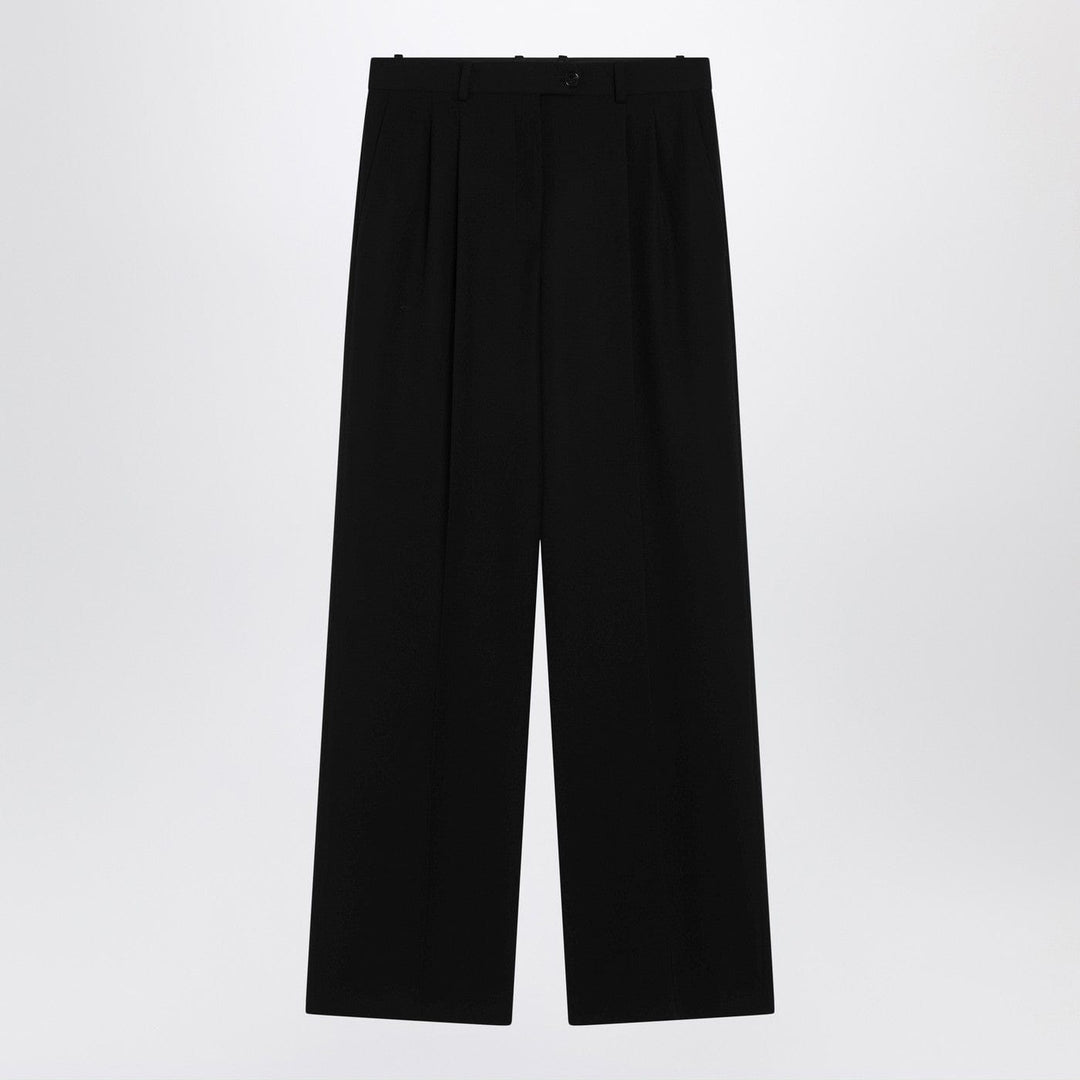 Pants 4 US The Row - Black wool trousers Brand