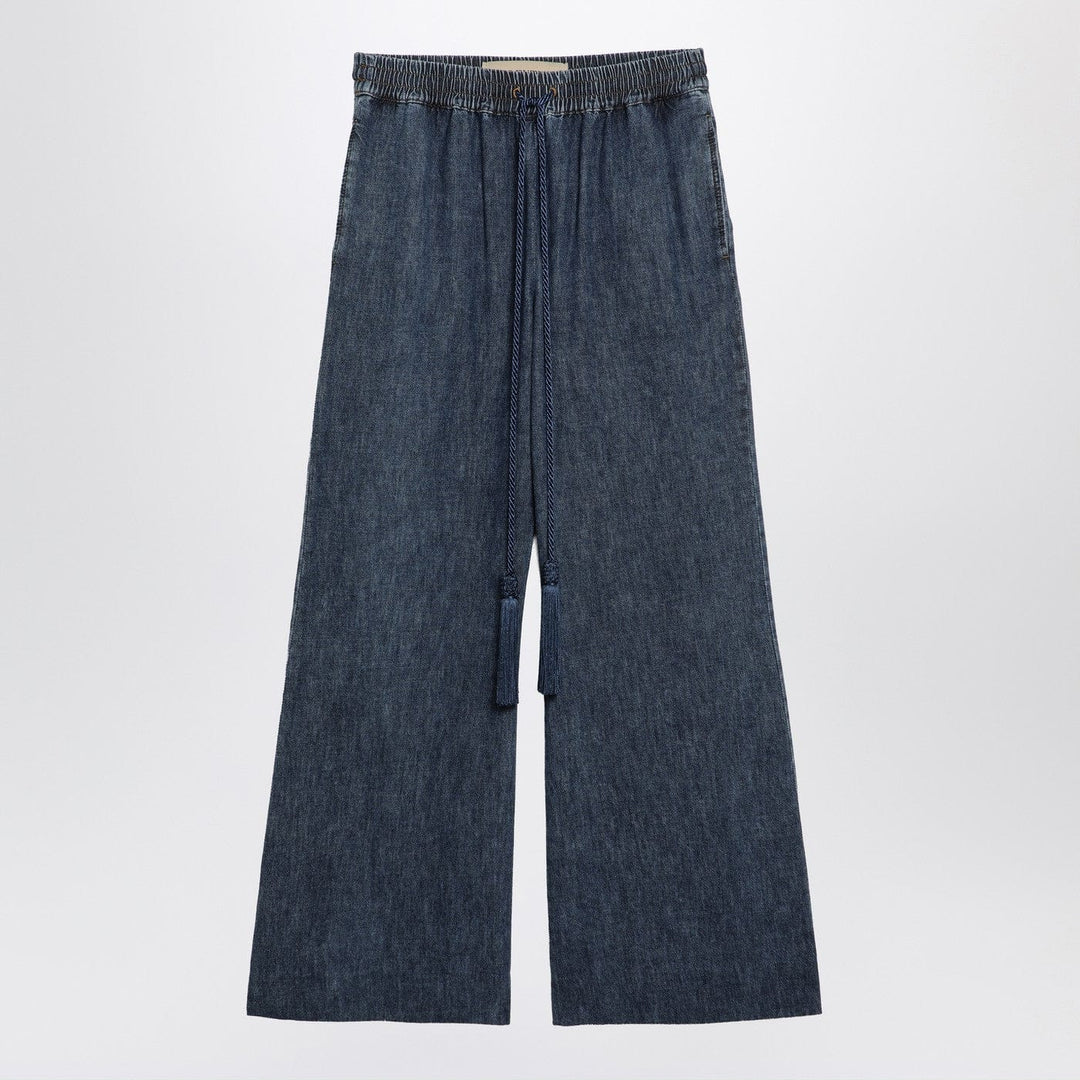 Pants Valentino - Blue jeans in chambray denim Brand