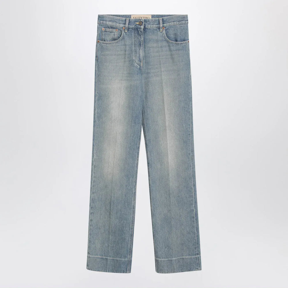 Valentino - Light blue washed-effect jeans Brand Pants 27