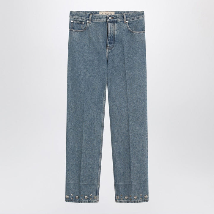 Pants Valentino - Medium blue jeans with cabochons Brand