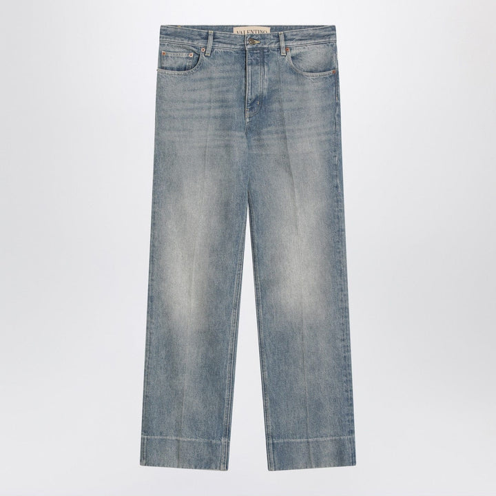 Pants Valentino - Medium blue washed-effect jeans Brand