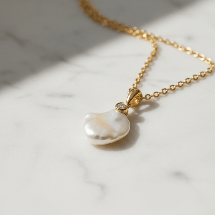 Ikecho Keshi Diamond Pendant Brand Pearl Pendant