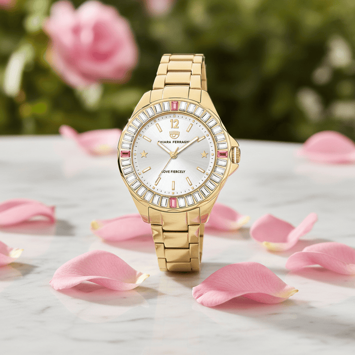 Chiara Ferragni Sport Gold Watch Brand Quartz Watches