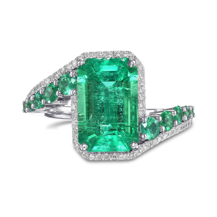 Couture Muzo Emerald and Diamond Ring Brand Ring