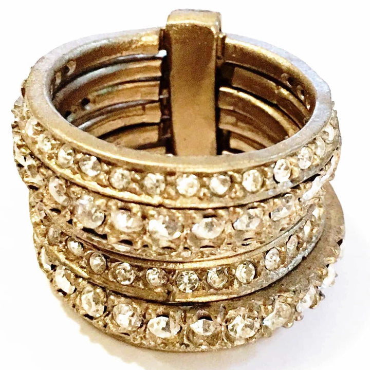 Giora Ring Giora Multiple Ring in Bronze With Swarovski Crystals Brand