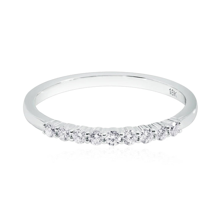 LEIBISH White Diamond Nine-Stone Band Ring Brand Ring