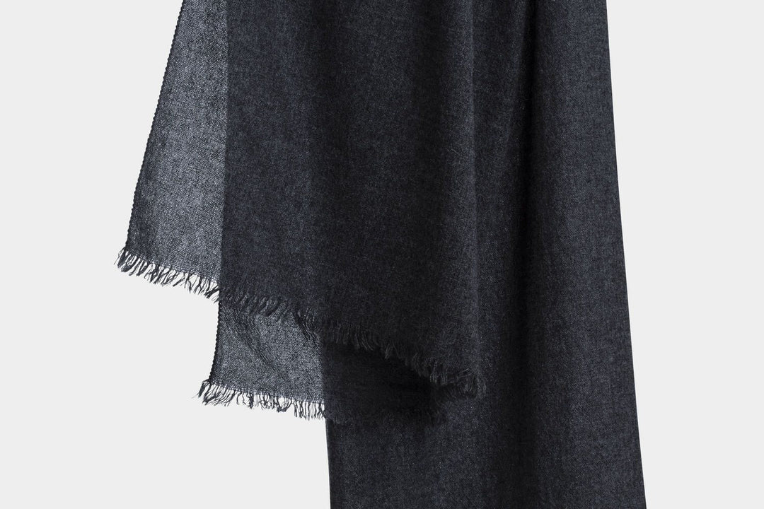 Bemboka Scarves Charcoal Italian Pure Cashmere Scarves MADE IN ITALY - Pure Cashmere Scarves  Brand