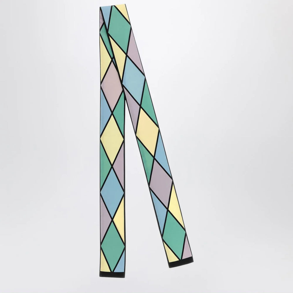 Valentino Garavani - Rhombelle scarf in multicolored silk Brand Scarves & Shawls TU
