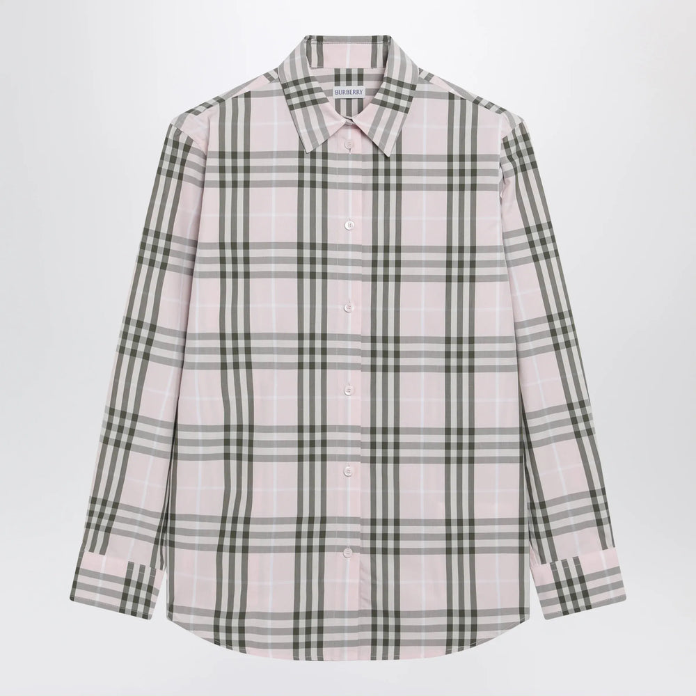 Burberry - Pink cotton Check pattern shirt Brand Shirt 10 UK