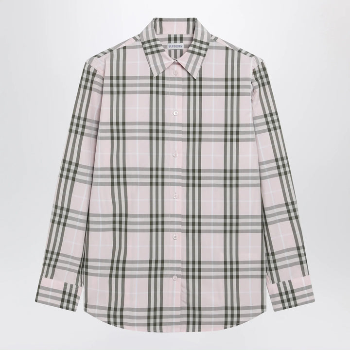 Burberry - Pink cotton Check pattern shirt Brand Shirt 10 UK