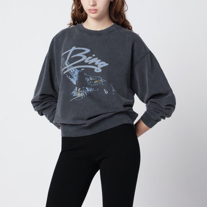 Shirts &amp; Tops ANINE BING - Spencer Eagle washed black sweatshirt Brand