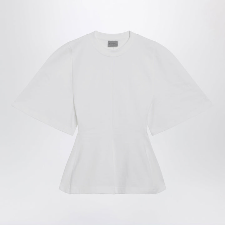 Shirts &amp; Tops Balenciaga - Shaped T-shirt in heavy cotton jersey in white Brand