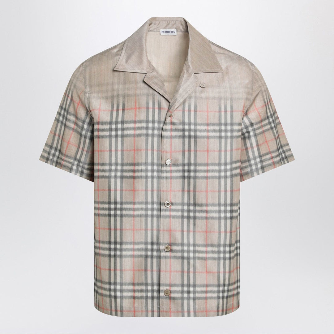 Shirts &amp; Tops Burberry - Beige shirt with shaded Check pattern Brand