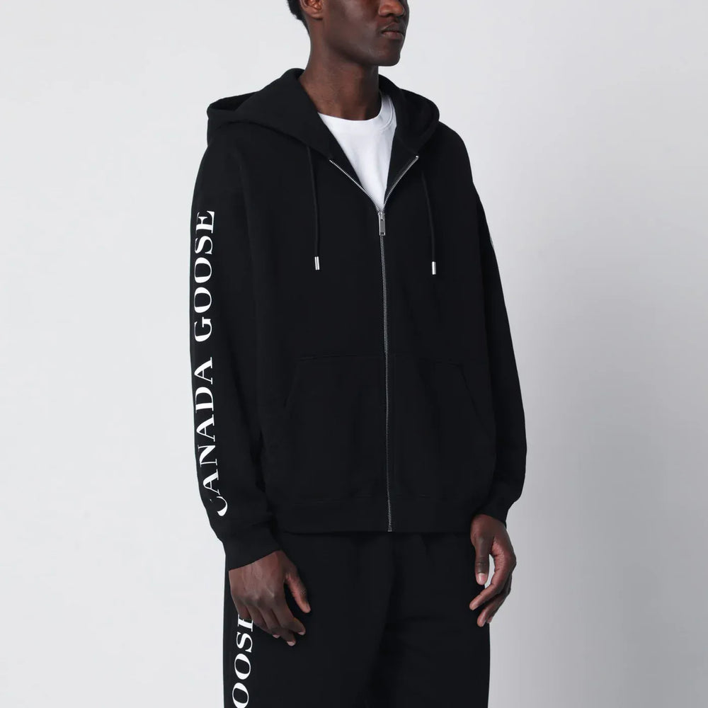 Canada Goose - Black zip-up sweatshirt with logo Brand Shirts & Tops L