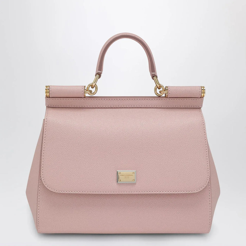 Dolce&Gabbana - Large Sicily top-handle bag in pink Brand Shirts & Tops TU