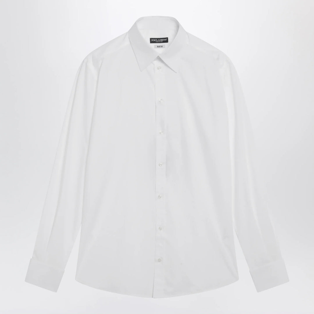 Dolce&amp;Gabbana - Martini white cotton poplin shirt Brand Shirts &amp; Tops 39