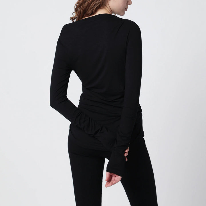 Entire Studios - Black twist top Brand Shirts &amp; Tops