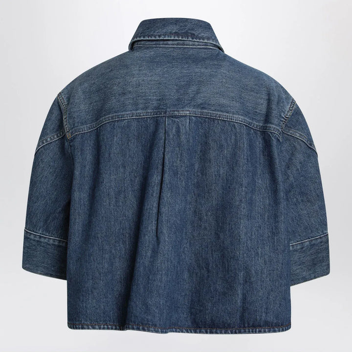 Givenchy - Short Cocoon shirt in medium blue Brand Shirts &amp; Tops 36  FR
